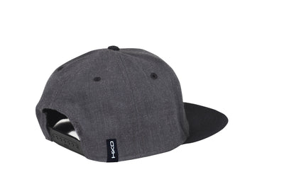IN WATER WE LIVE Snapback Hat - Shades of Grey